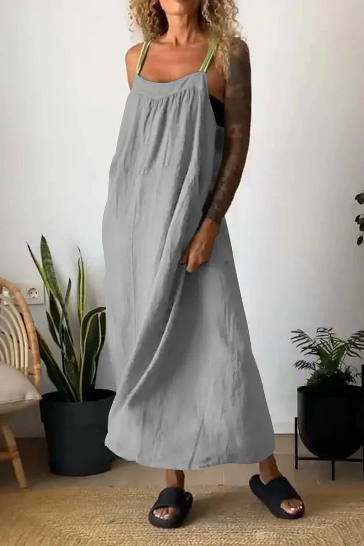 Paprasta medvilninė suknelė