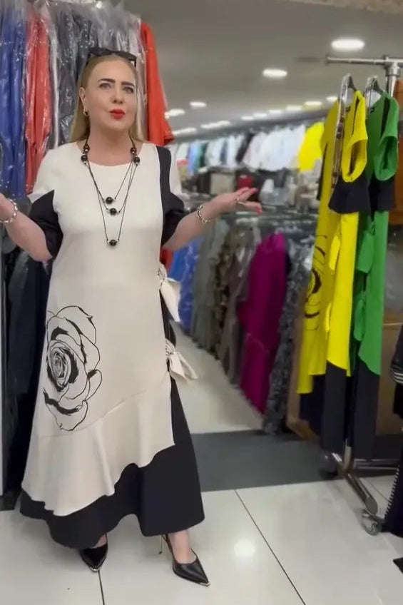 Nauja laisvalaikio suknelė su kaspinu