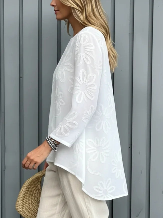 Laisvalaikio gėlėti marškiniai