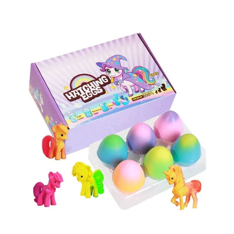 Stebuklingi kiaušiniai su žaisliukais (6 vnt. pakuotė)
