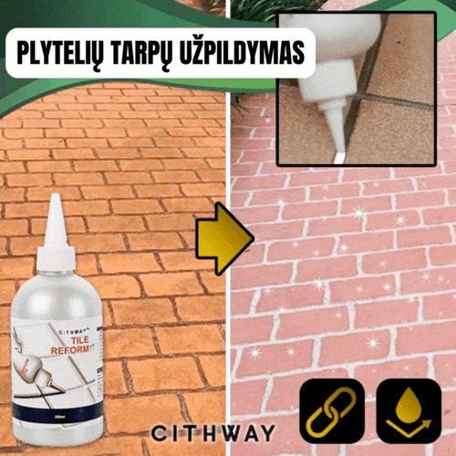 Vandeniui atsparus plytelių tarpų taisymo užpildas