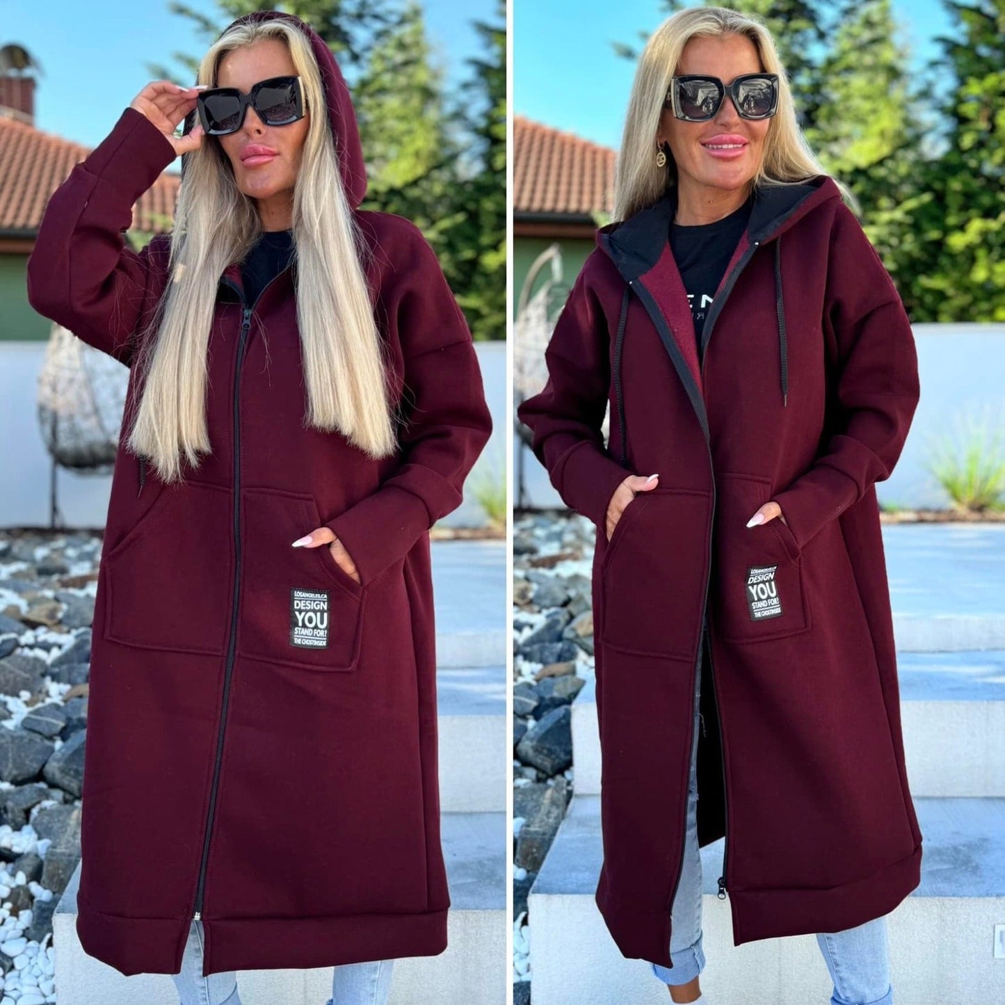 Rudeninis ilgas megztinis