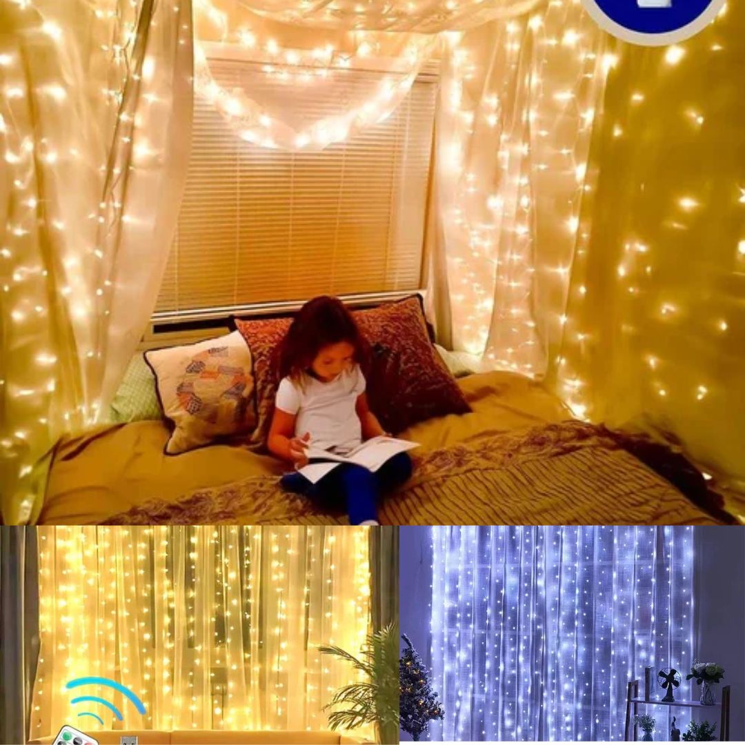 🎄Kalėdiniai išpardavimai💡300 LED Kalėdinė lempučių užuolaida
