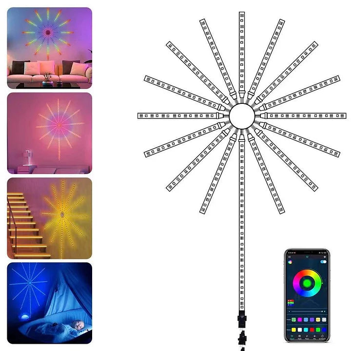 Išmaniųjų fejerverkų LED papuošimas