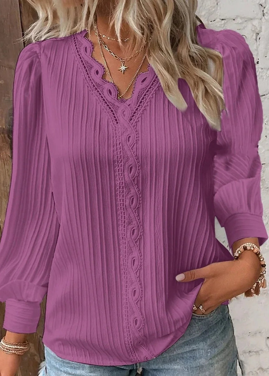 Elegantiški marškiniai vienspalvės spalvos