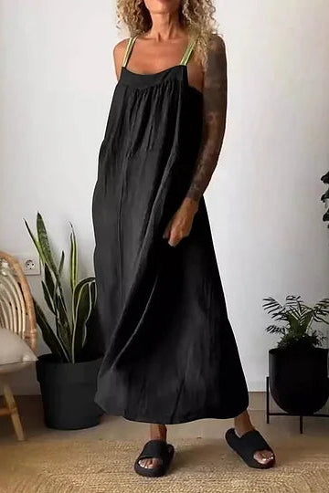 Paprasta medvilninė suknelė