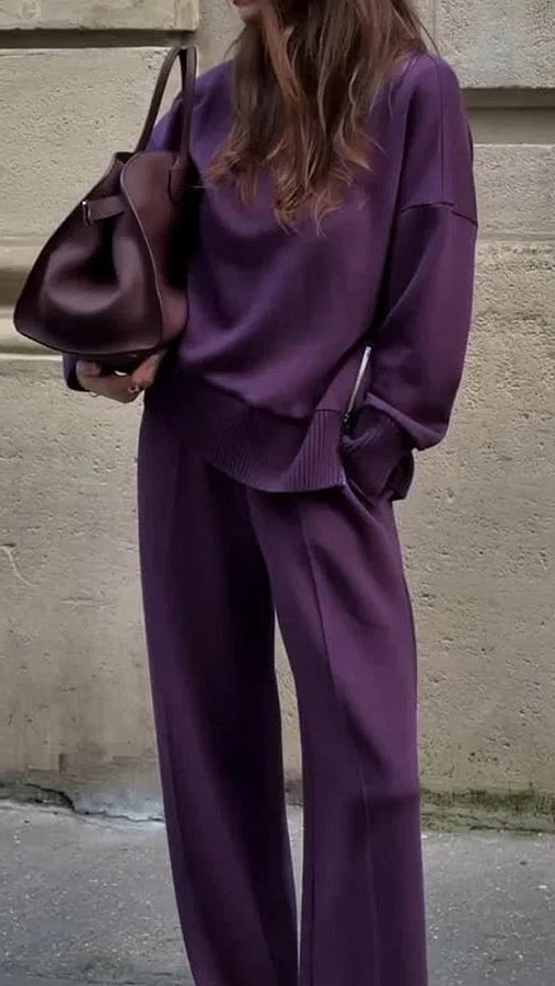 Madingas laisvalaikio komplektas aukštu kaklu