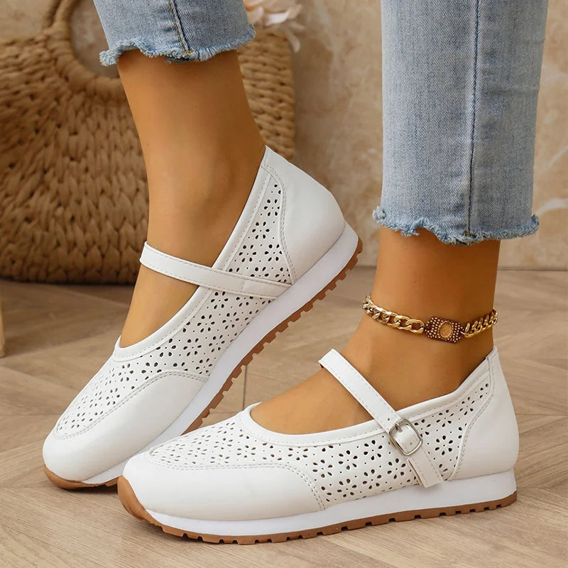 Moteriški kvėpuojantys odiniai ortopediniai laisvalaikio batai