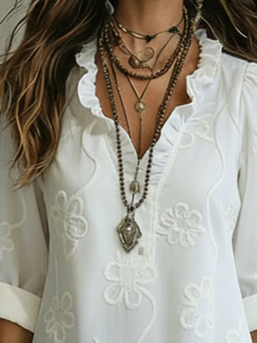 Retro stiliaus gėlėta suknelė