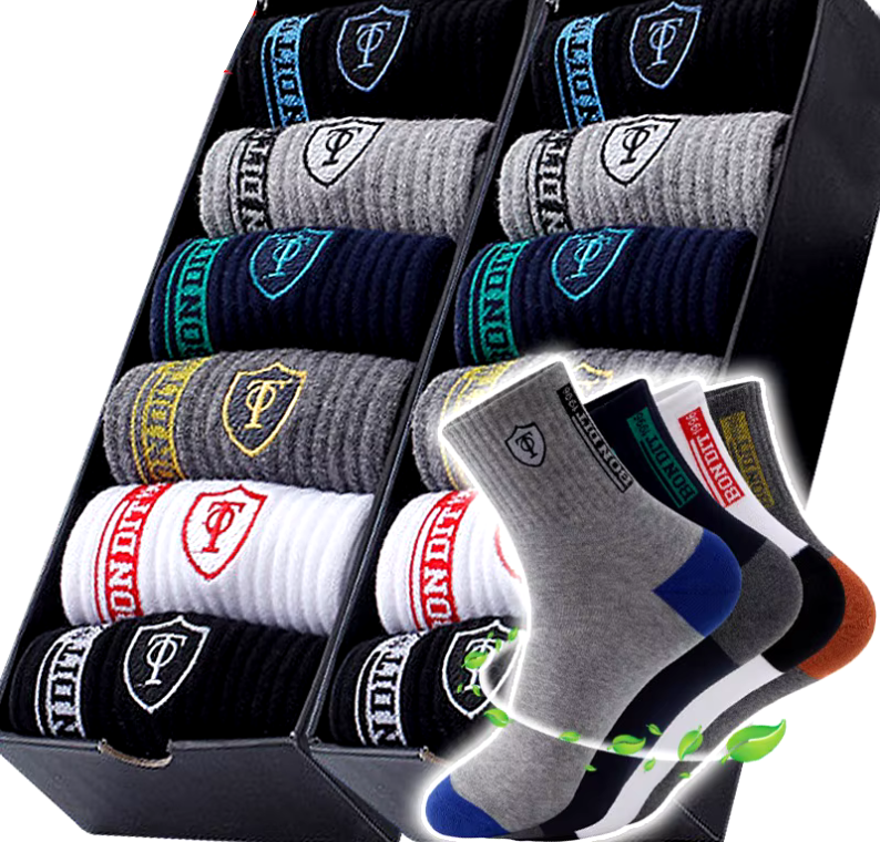 Medvilninių kvapą sulaikančių kojinių komplektas