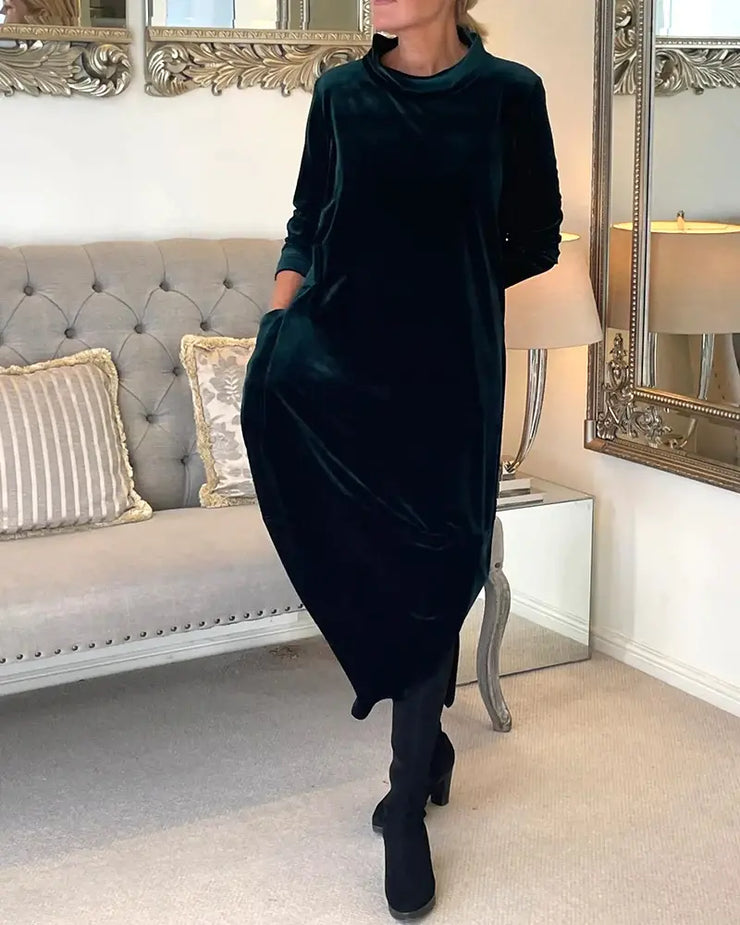 Veliūrinė suknelė