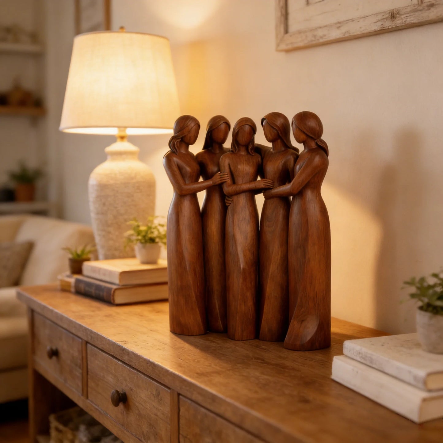 Seserų skulptūra, skirta paminėti draugystę