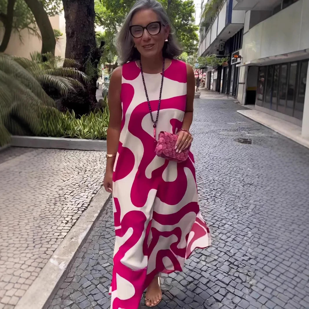 Nauja kasdieninė moteriška suknelė be rankovių