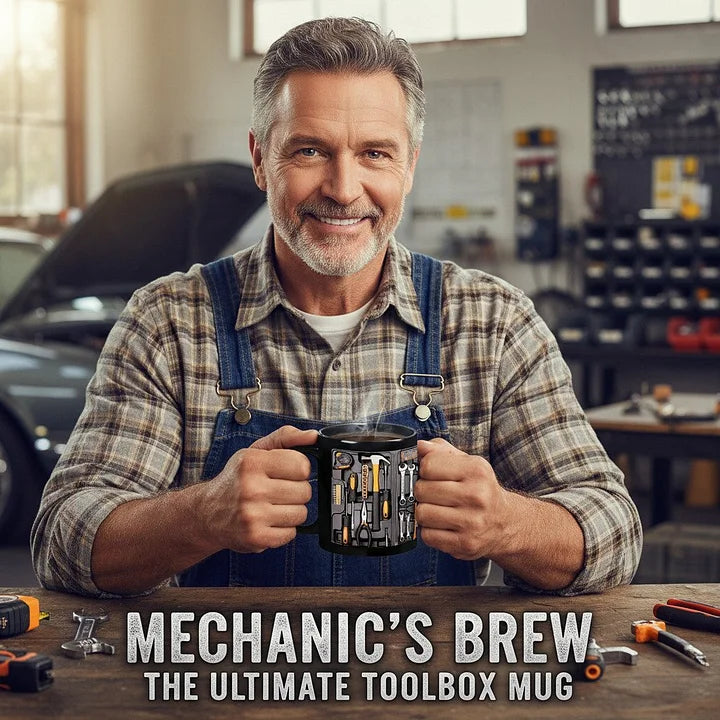 Puodelis „Pats geriausias mechaniko įrankių rinkinys“
