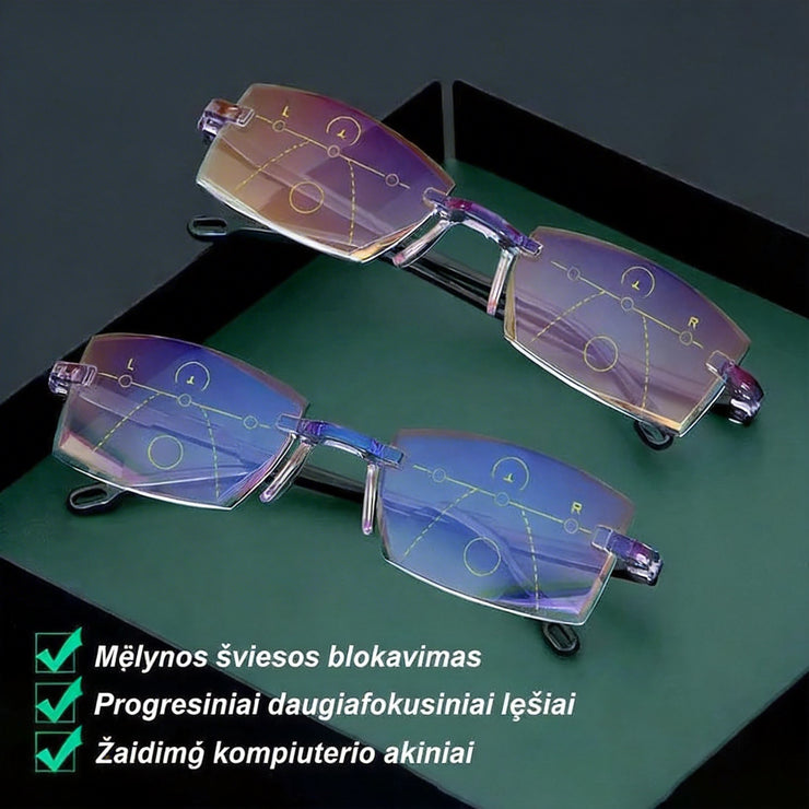 Naujos kartos progresiniai skaitymo akiniai