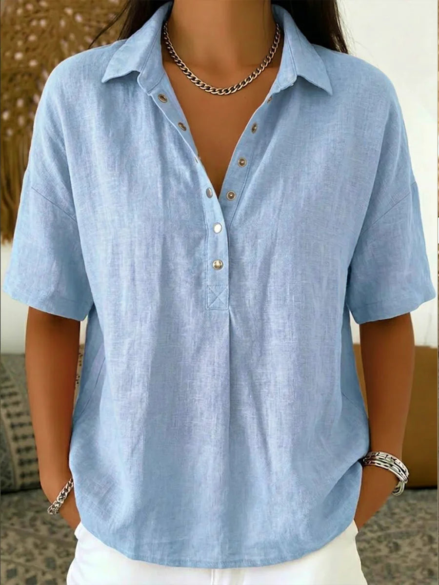 Laisvalaikio polo marškinėliai trumpomis rankovėmis