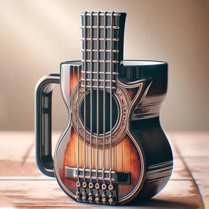 Muzikos instrumentų formos puodelis