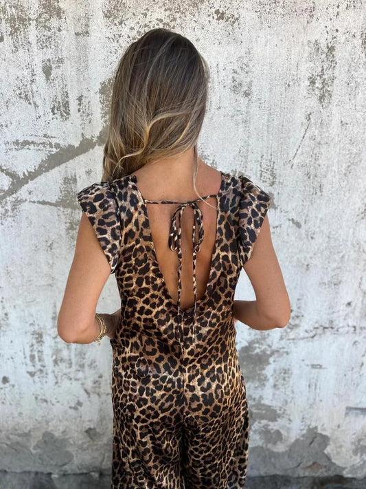 Kombinezonas su leopardo raštu