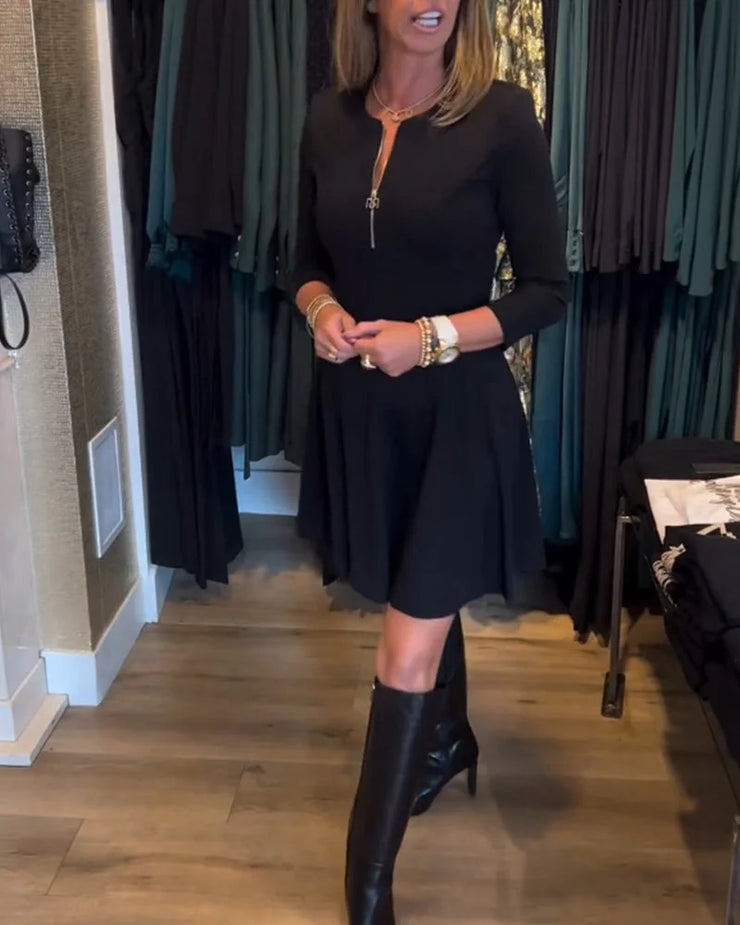 Elegantiška suknelė su užtrauktuku