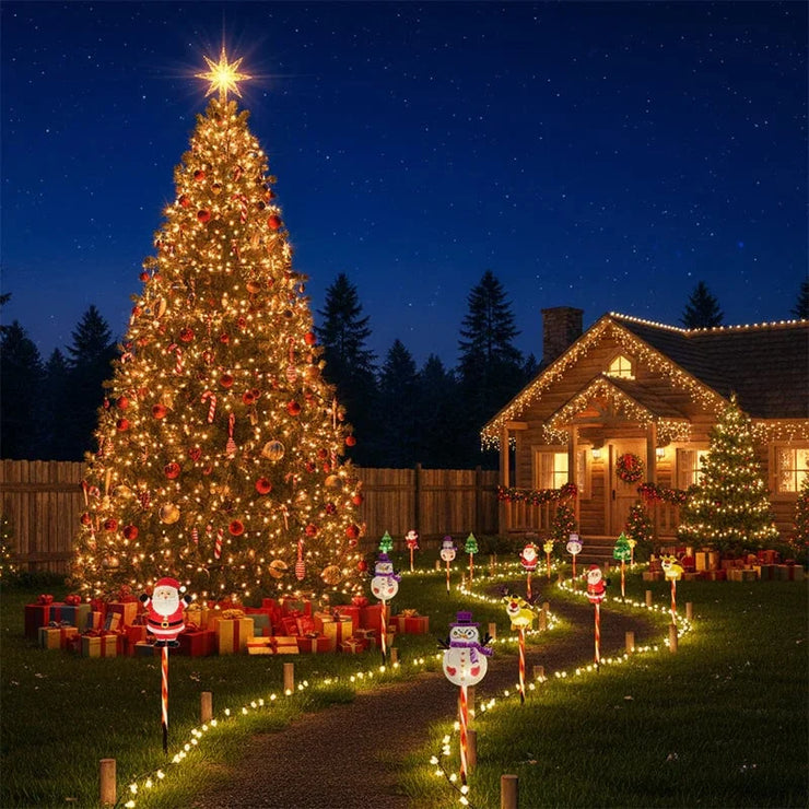 🎄🎁6 judančių kalėdinių lempučių pakuotė