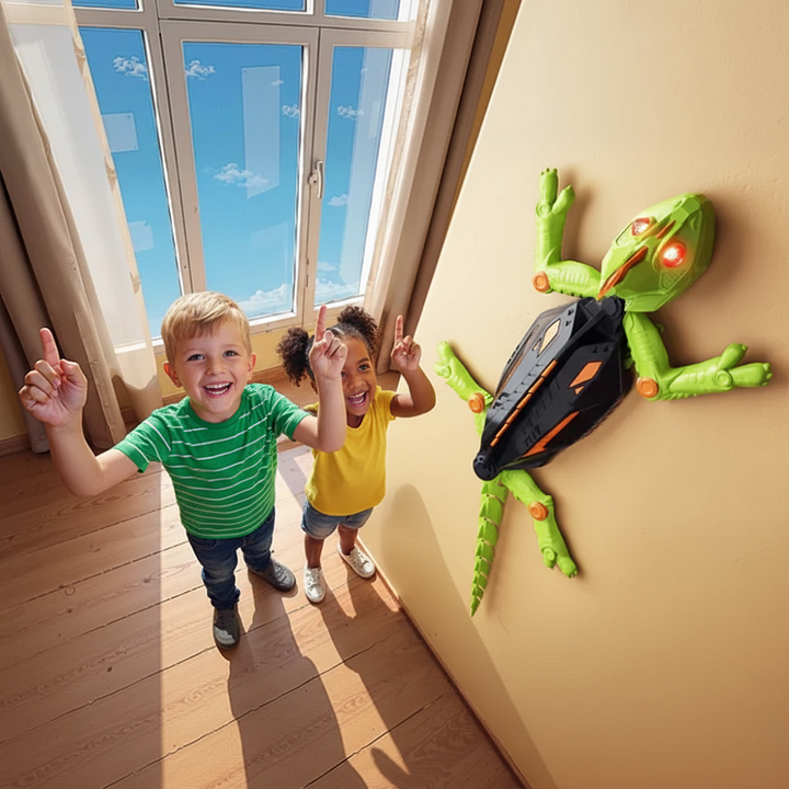 Nuotoliniu būdu valdomas ropojantis žaislas su judančiu mechanizmu