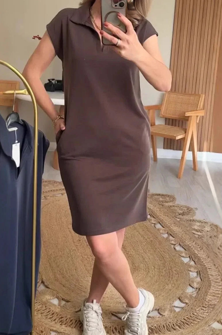 Moteriška sportinio stiliaus laisvalaikio suknelė