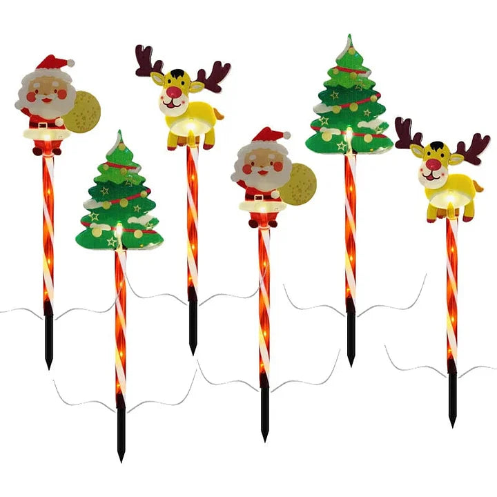 🎄🎁6 judančių kalėdinių lempučių pakuotė