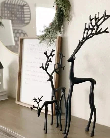 Juodojo elnio figūrėlė, kalėdinė dekoracija