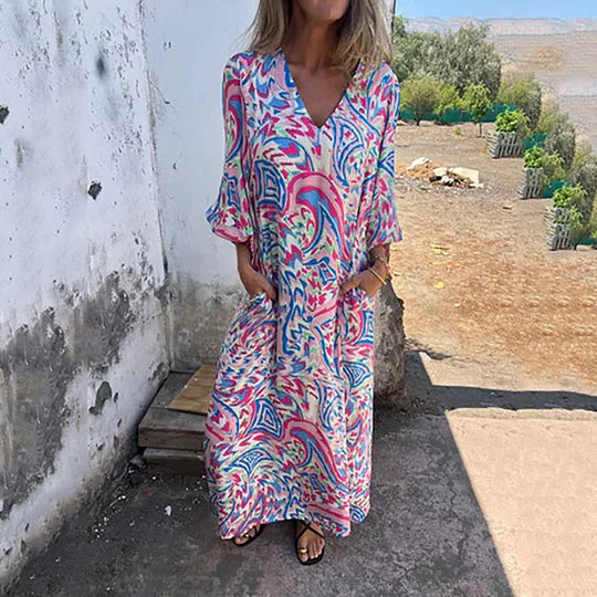 Vasarinė ilga suknelė