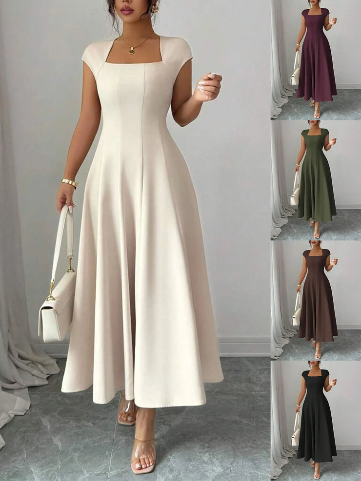 Elegantiška, ilga moteriška A formos suknelė