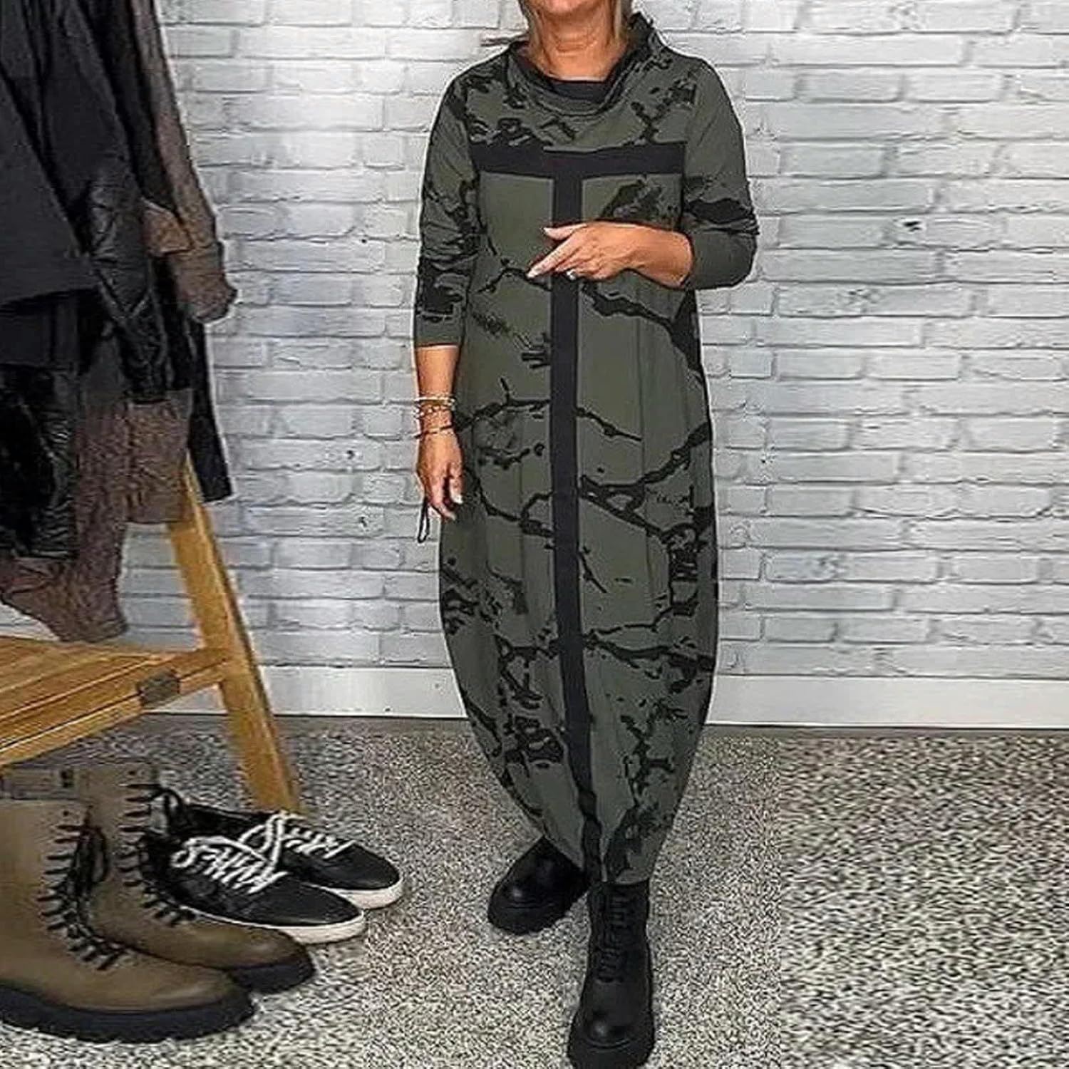 Ilga laisvalaikio suknelė