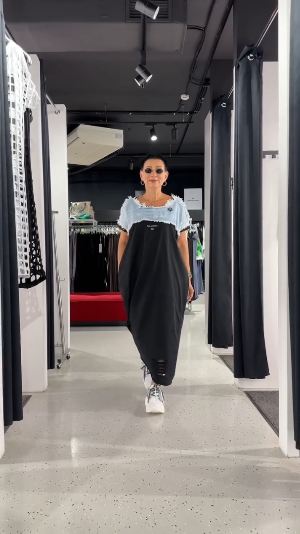 Nauja suknelė su džinsu