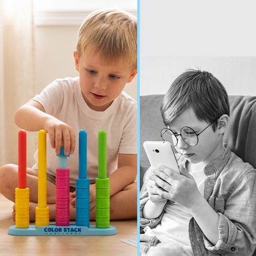 Linksmas, derančių spalvų žaidimas