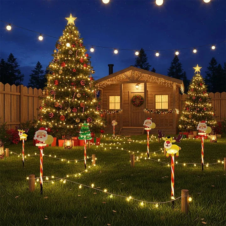 🎄🎁6 judančių kalėdinių lempučių pakuotė
