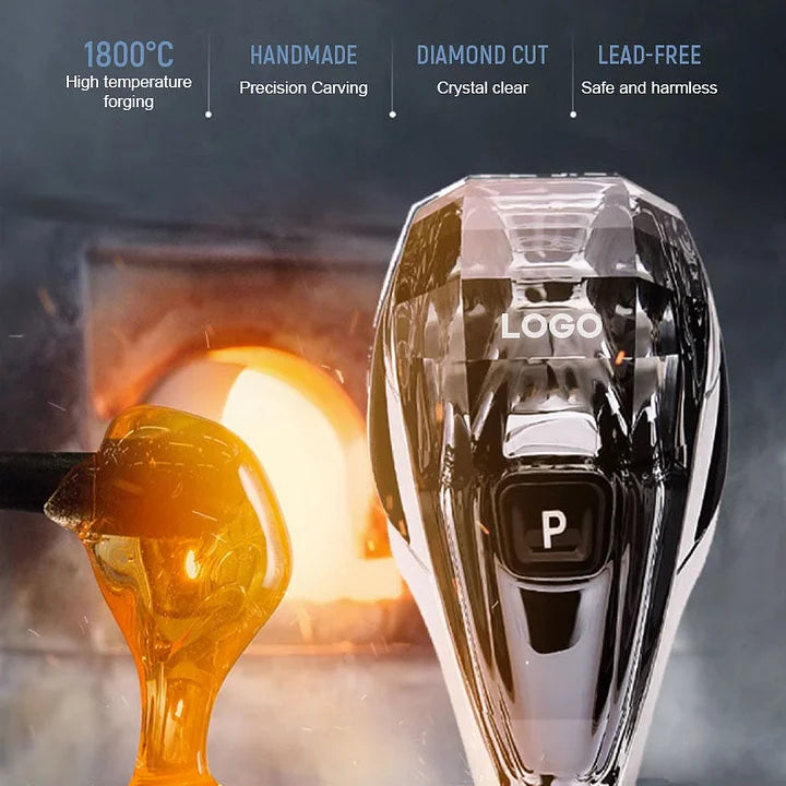 Krištolinė automobilio pavarų perjungimo svirtelė