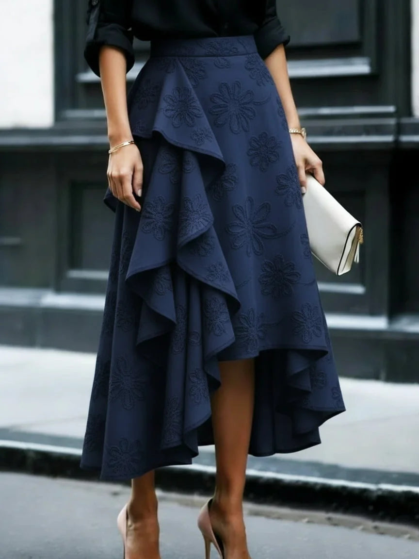 Elegantiškas sijonas su raukiniais