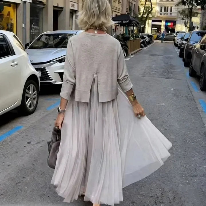 Moteriška tinklinio audinio suknelė