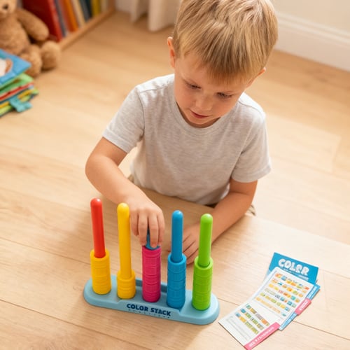 Linksmas, derančių spalvų žaidimas