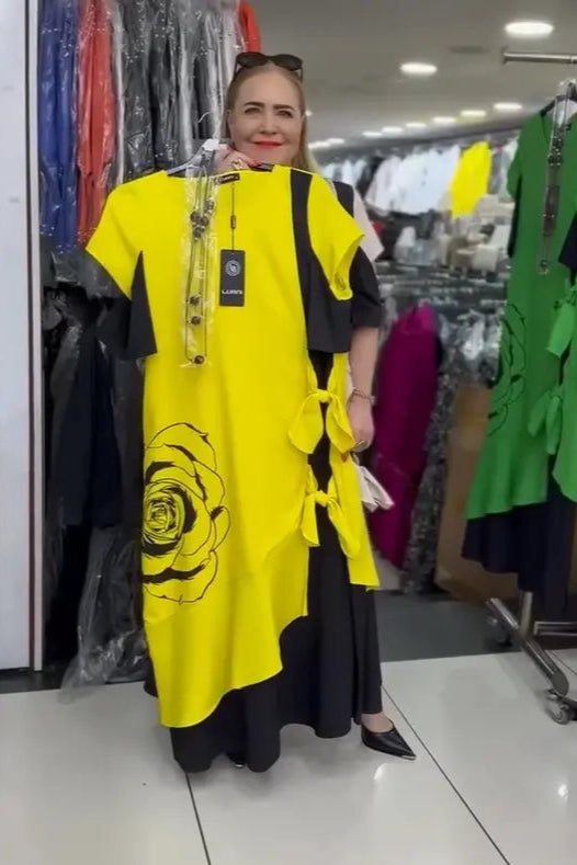 Nauja laisvalaikio suknelė su kaspinu