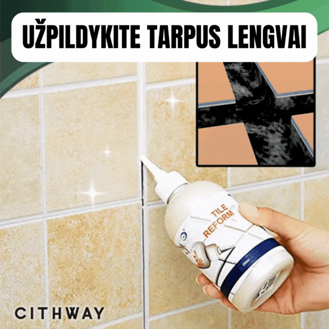 Vandeniui atsparus plytelių tarpų taisymo užpildas - prekinis.lt