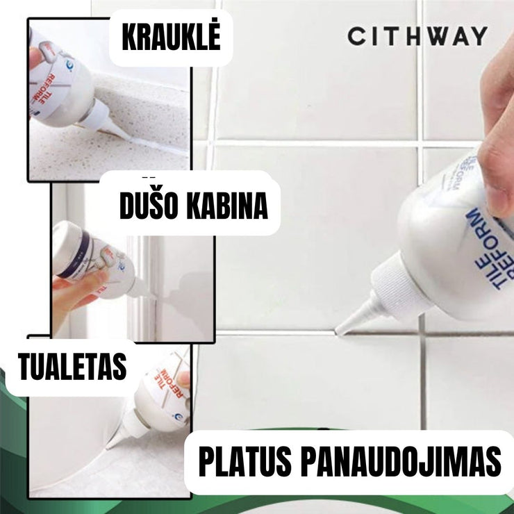 Vandeniui atsparus plytelių tarpų taisymo užpildas - prekinis.lt