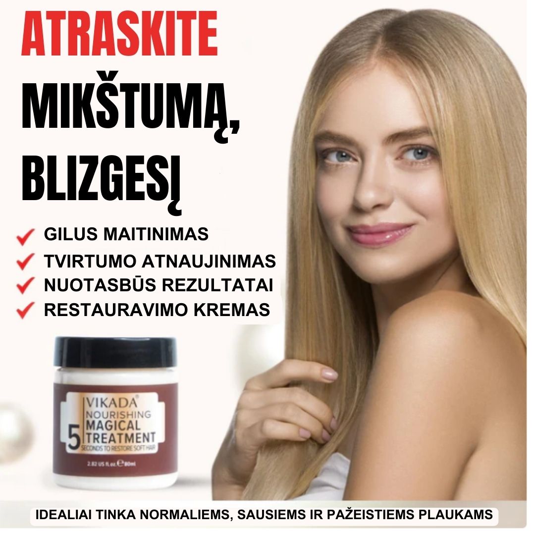 🔥Pirkite 2 ir gaukite 1 nemokamai🔥 Atkuriamasis plaukų kalogeno kaukė - prekinis.lt