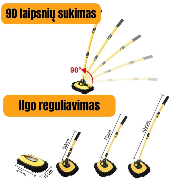 Automobilio valymo šepečio rinkinys