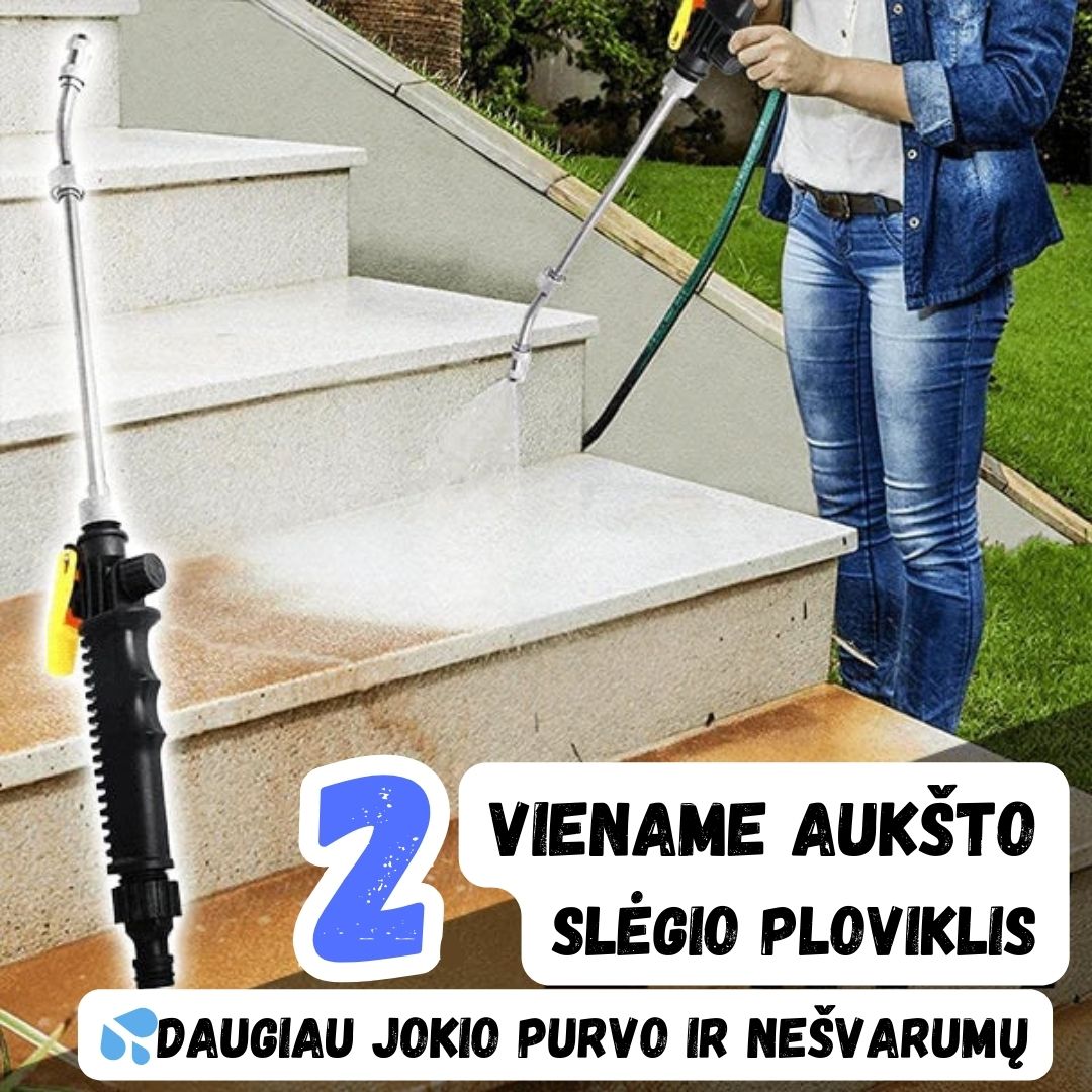 💦2 viename aukšto slėgio ploviklis