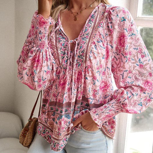 Moteriški madingi marškinėliai ilgomis rankovėmis