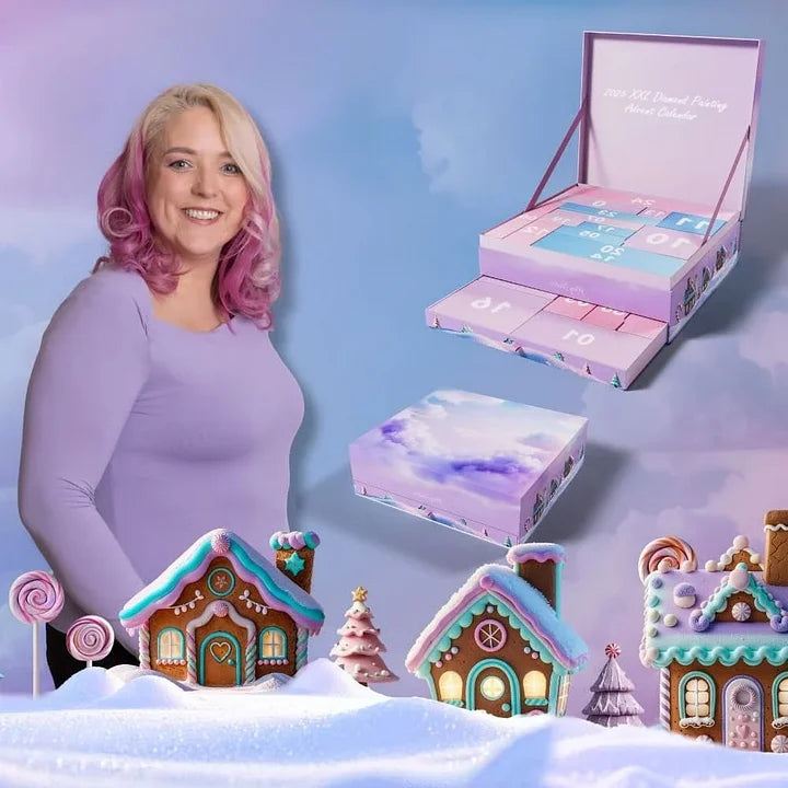 💎2025 XXL deimantinių paveikslų Advento kalendorius