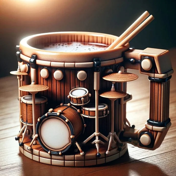 Muzikos instrumentų formos puodelis