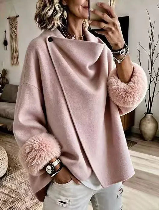 Asimetriska striuke su dirbtinio kailio rankogaliais