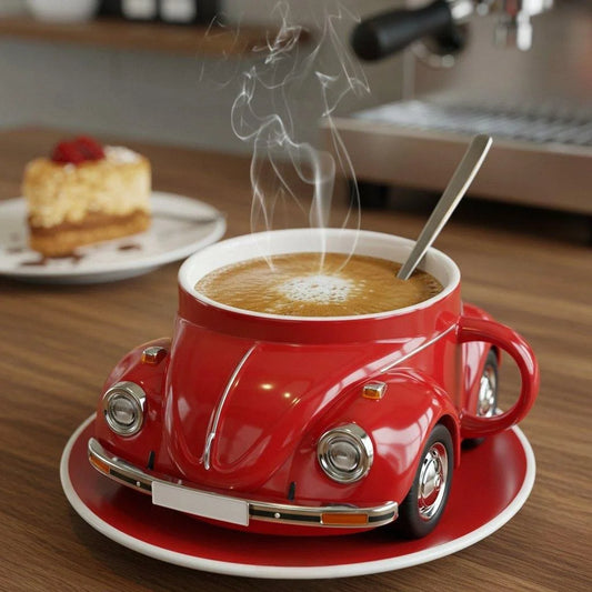 Vabalo automobilio formos puodelis