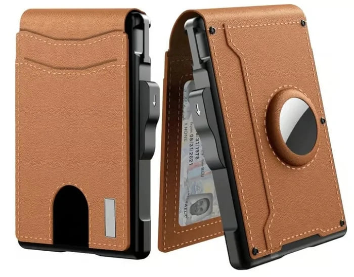 Minimalistinė vyriška piniginė su kortelių dėklu